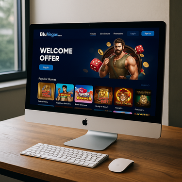 BluVegas Casino - Desktop Interface - Intuitives Design für österreichische Spieler